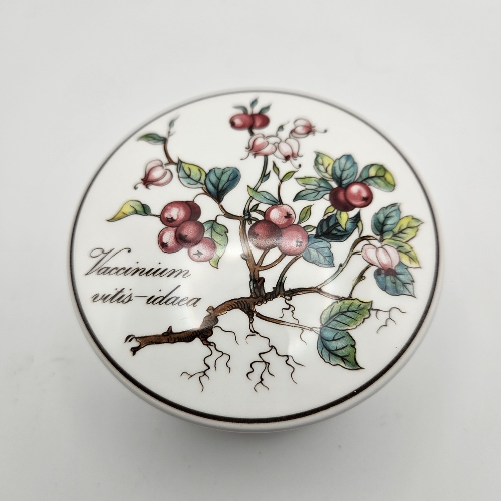 Villeroy & Boch Botanica Porcelain Trinket Box Vaccinum Vitis-idaca Design